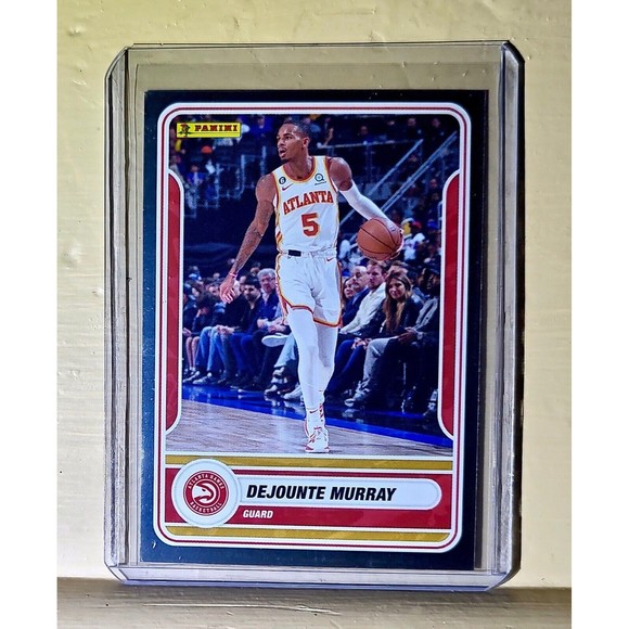 2023-24 Dejounte Murray Panini NBA Basketball #45 Silver Foil Card Atlanta Hawks - Picture 1 of 2